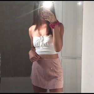 pink brandy melville cara skirt